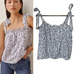 Reformation Johanna Umber Top Ditzy Floral size Large